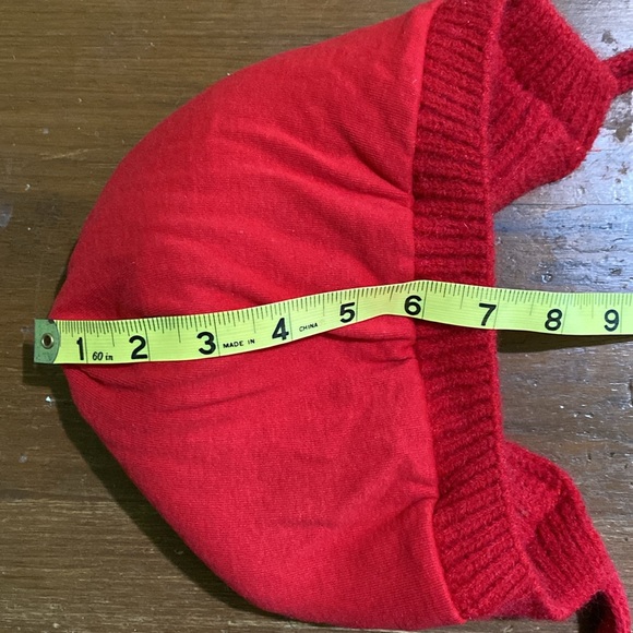 Red Apple Knitted Beanie - Picture 10 of 10